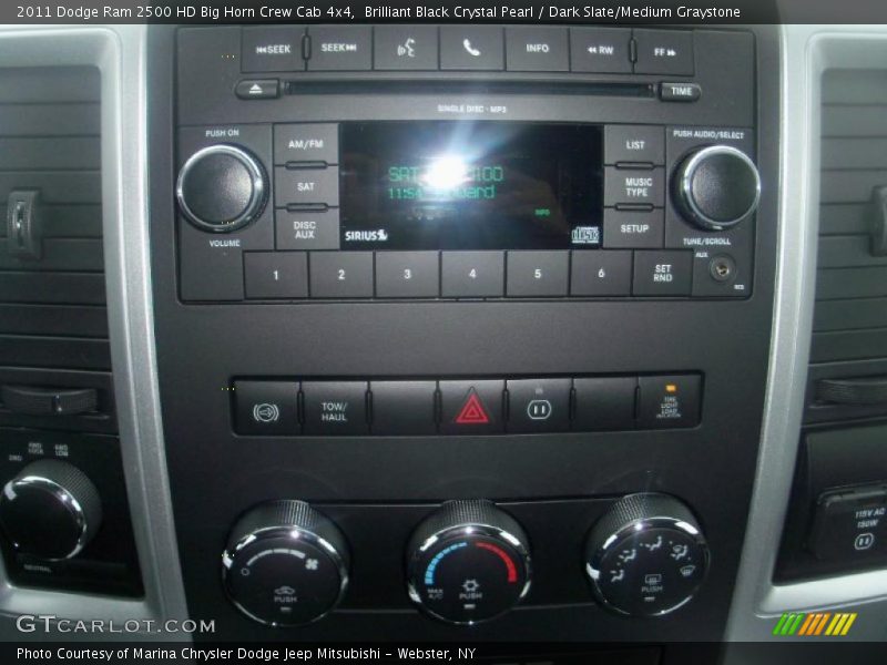 Brilliant Black Crystal Pearl / Dark Slate/Medium Graystone 2011 Dodge Ram 2500 HD Big Horn Crew Cab 4x4