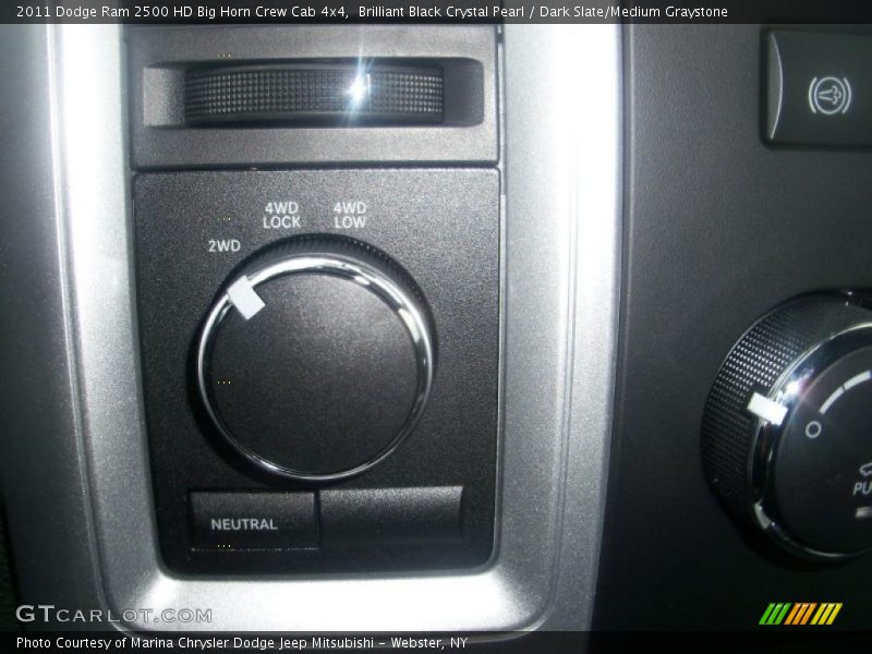 Brilliant Black Crystal Pearl / Dark Slate/Medium Graystone 2011 Dodge Ram 2500 HD Big Horn Crew Cab 4x4