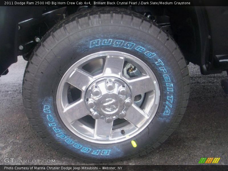 Brilliant Black Crystal Pearl / Dark Slate/Medium Graystone 2011 Dodge Ram 2500 HD Big Horn Crew Cab 4x4