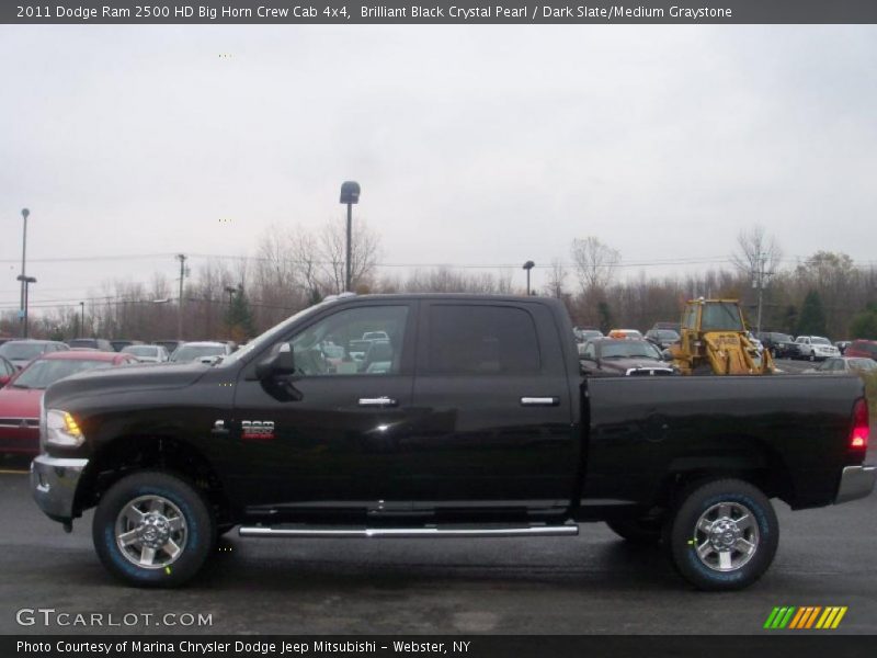 Brilliant Black Crystal Pearl / Dark Slate/Medium Graystone 2011 Dodge Ram 2500 HD Big Horn Crew Cab 4x4