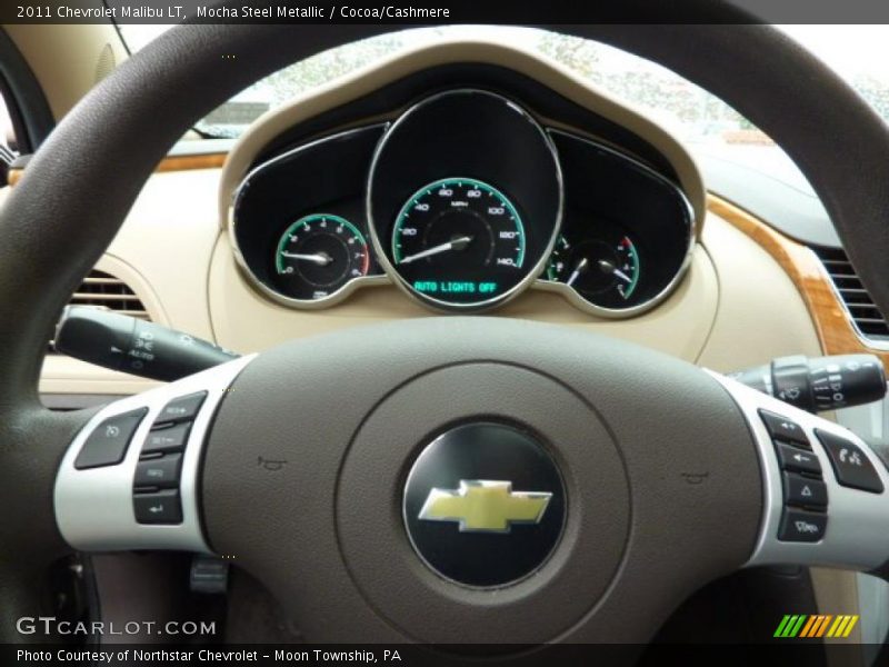Mocha Steel Metallic / Cocoa/Cashmere 2011 Chevrolet Malibu LT