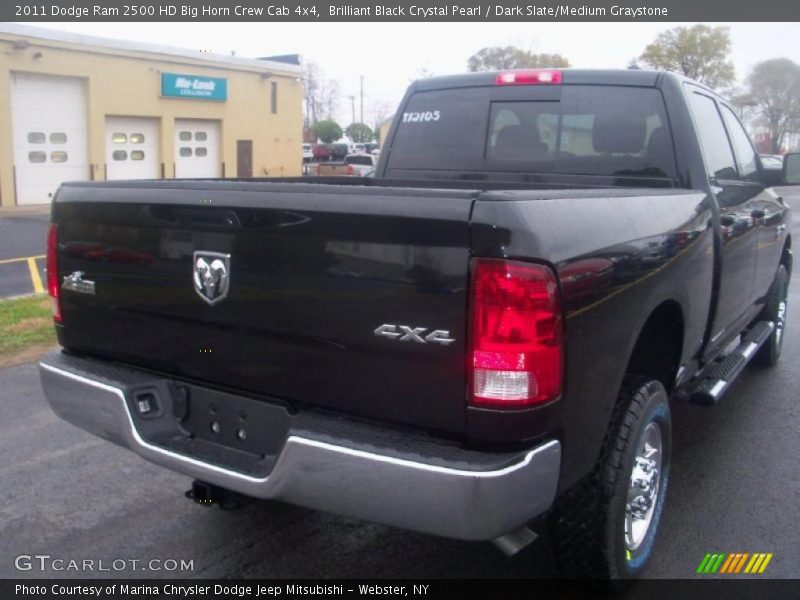 Brilliant Black Crystal Pearl / Dark Slate/Medium Graystone 2011 Dodge Ram 2500 HD Big Horn Crew Cab 4x4