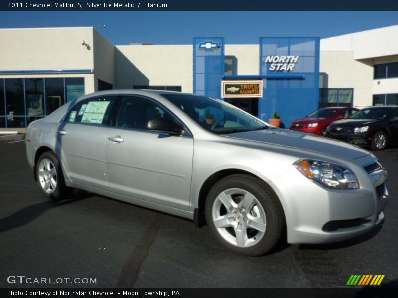 Silver Ice Metallic / Titanium 2011 Chevrolet Malibu LS