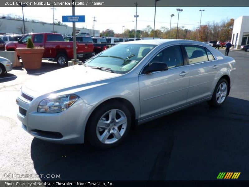Silver Ice Metallic / Titanium 2011 Chevrolet Malibu LS