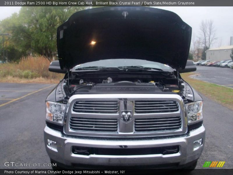 Brilliant Black Crystal Pearl / Dark Slate/Medium Graystone 2011 Dodge Ram 2500 HD Big Horn Crew Cab 4x4