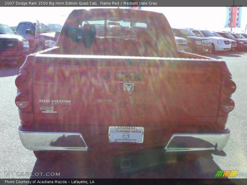 Flame Red / Medium Slate Gray 2007 Dodge Ram 1500 Big Horn Edition Quad Cab