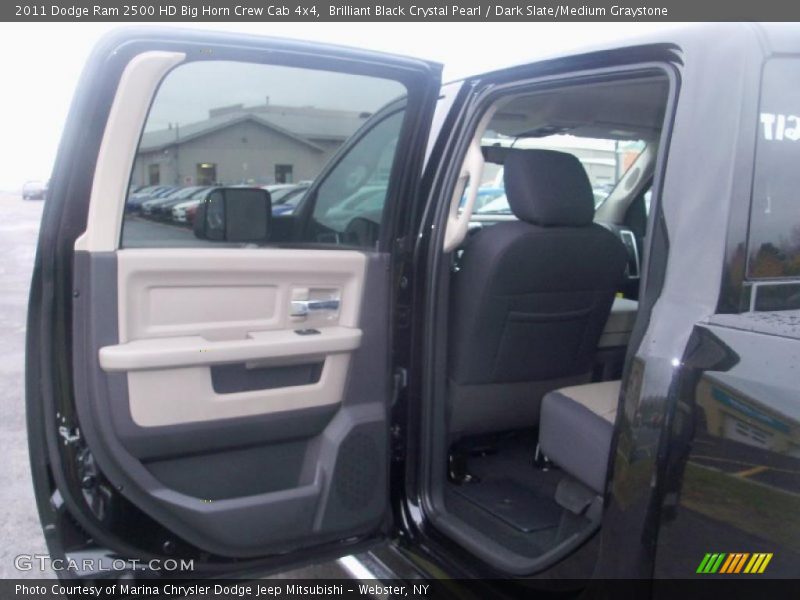Brilliant Black Crystal Pearl / Dark Slate/Medium Graystone 2011 Dodge Ram 2500 HD Big Horn Crew Cab 4x4