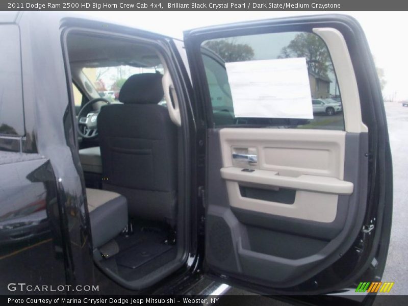 Brilliant Black Crystal Pearl / Dark Slate/Medium Graystone 2011 Dodge Ram 2500 HD Big Horn Crew Cab 4x4