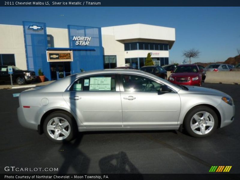 Silver Ice Metallic / Titanium 2011 Chevrolet Malibu LS