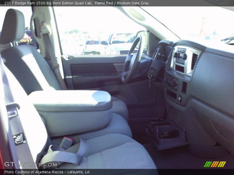 Flame Red / Medium Slate Gray 2007 Dodge Ram 1500 Big Horn Edition Quad Cab