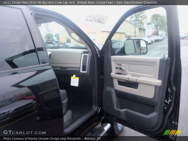 Brilliant Black Crystal Pearl / Dark Slate/Medium Graystone 2011 Dodge Ram 2500 HD Big Horn Crew Cab 4x4