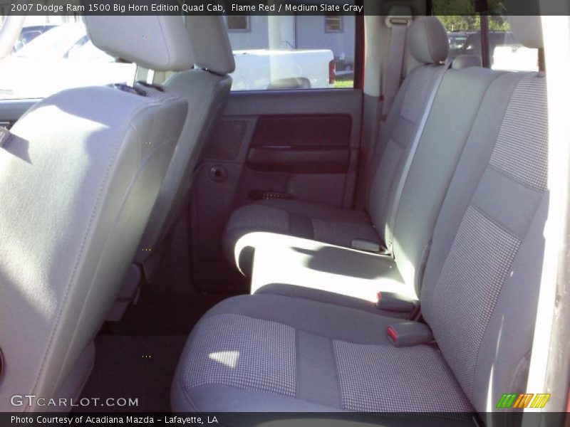 Flame Red / Medium Slate Gray 2007 Dodge Ram 1500 Big Horn Edition Quad Cab