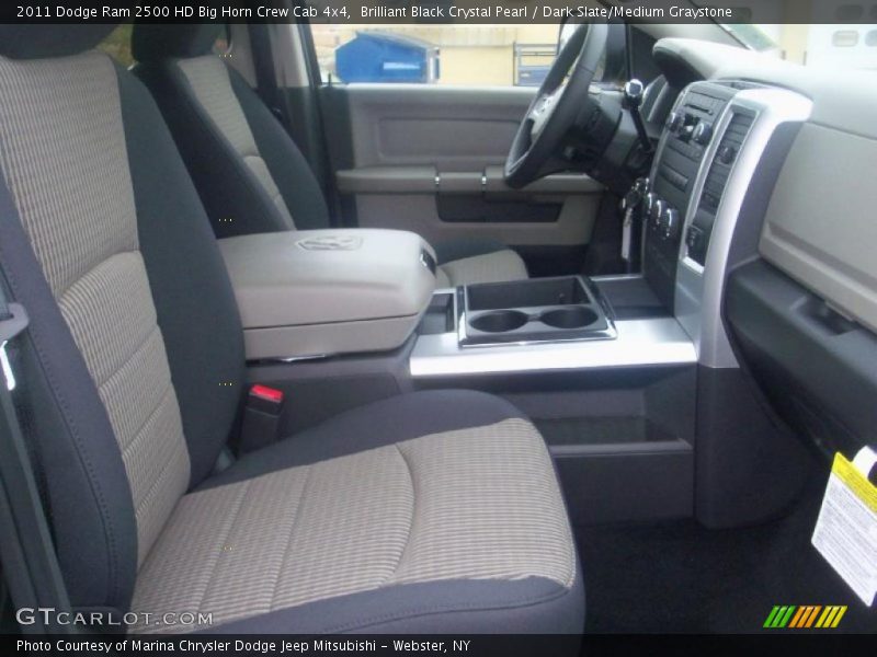 Brilliant Black Crystal Pearl / Dark Slate/Medium Graystone 2011 Dodge Ram 2500 HD Big Horn Crew Cab 4x4