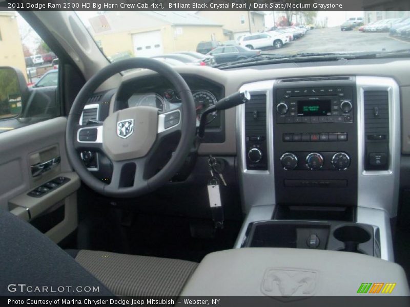 Brilliant Black Crystal Pearl / Dark Slate/Medium Graystone 2011 Dodge Ram 2500 HD Big Horn Crew Cab 4x4