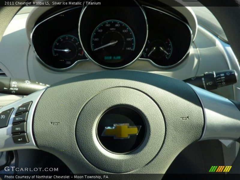 Silver Ice Metallic / Titanium 2011 Chevrolet Malibu LS