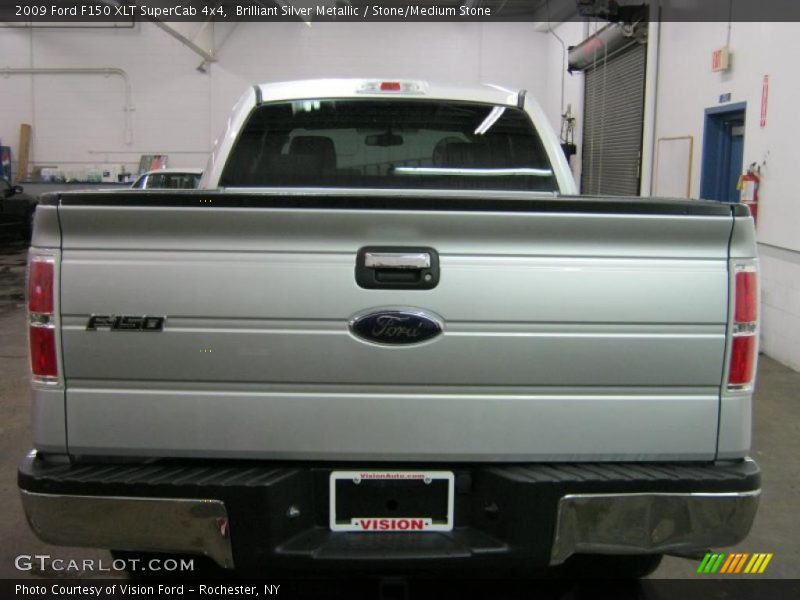 Brilliant Silver Metallic / Stone/Medium Stone 2009 Ford F150 XLT SuperCab 4x4