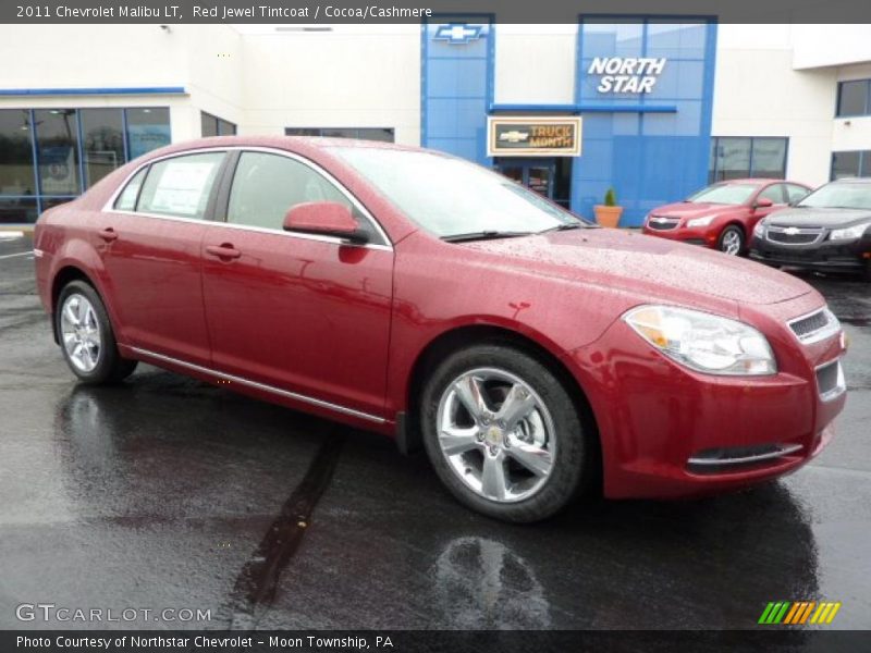 Red Jewel Tintcoat / Cocoa/Cashmere 2011 Chevrolet Malibu LT