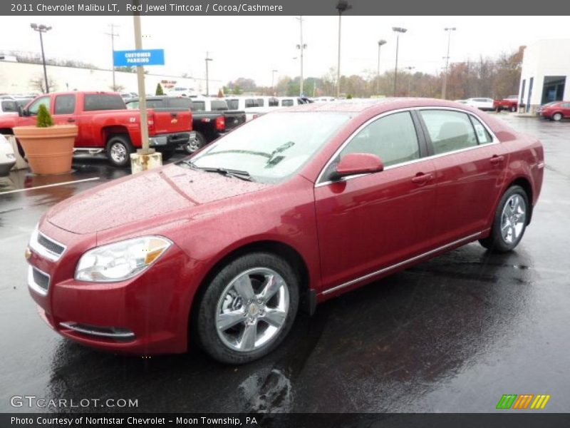Red Jewel Tintcoat / Cocoa/Cashmere 2011 Chevrolet Malibu LT