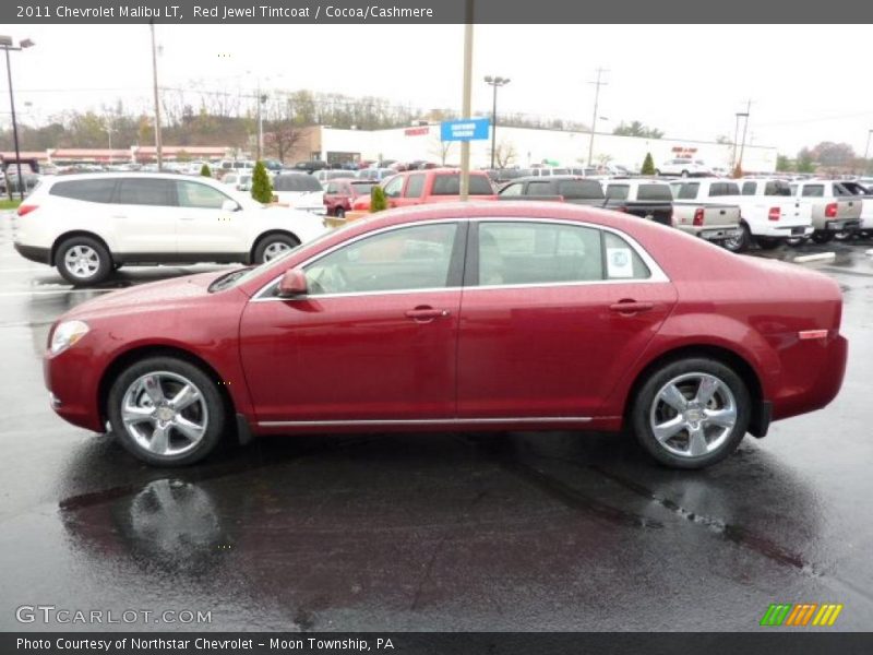 Red Jewel Tintcoat / Cocoa/Cashmere 2011 Chevrolet Malibu LT