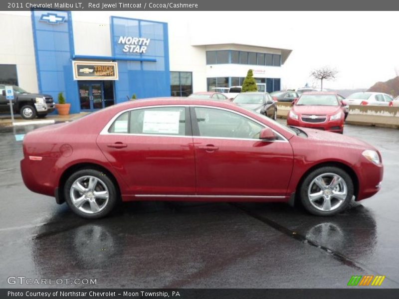 Red Jewel Tintcoat / Cocoa/Cashmere 2011 Chevrolet Malibu LT