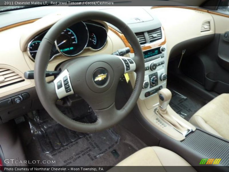 Red Jewel Tintcoat / Cocoa/Cashmere 2011 Chevrolet Malibu LT