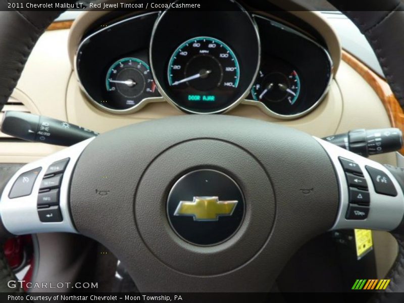 Red Jewel Tintcoat / Cocoa/Cashmere 2011 Chevrolet Malibu LT