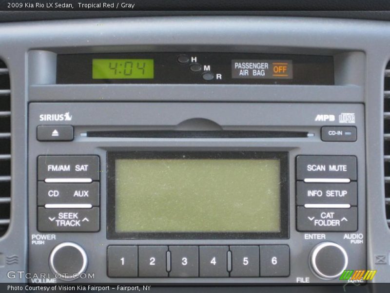 Tropical Red / Gray 2009 Kia Rio LX Sedan