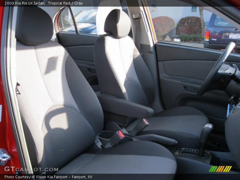Tropical Red / Gray 2009 Kia Rio LX Sedan