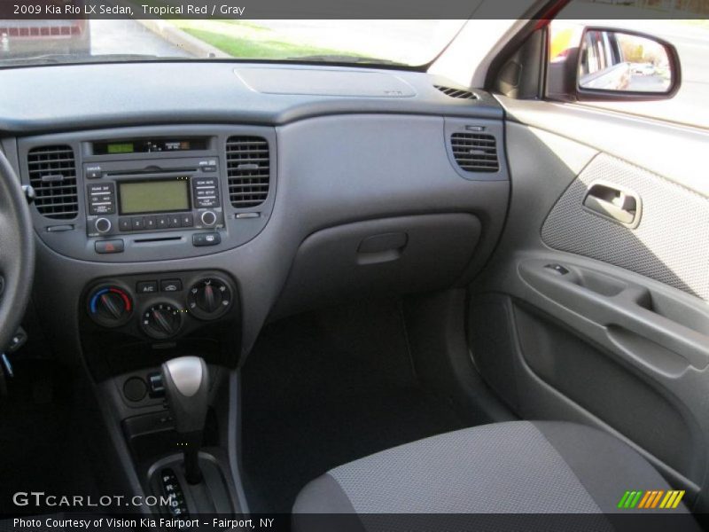 Tropical Red / Gray 2009 Kia Rio LX Sedan