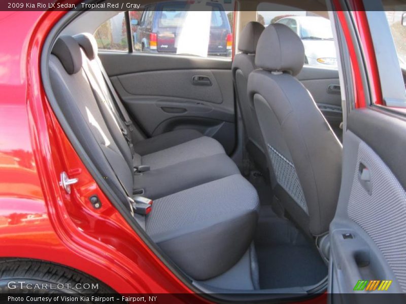 Tropical Red / Gray 2009 Kia Rio LX Sedan
