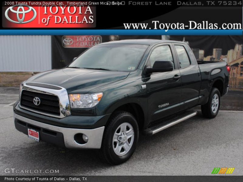 Timberland Green Mica / Beige 2008 Toyota Tundra Double Cab