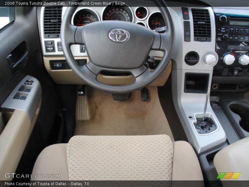 Timberland Green Mica / Beige 2008 Toyota Tundra Double Cab