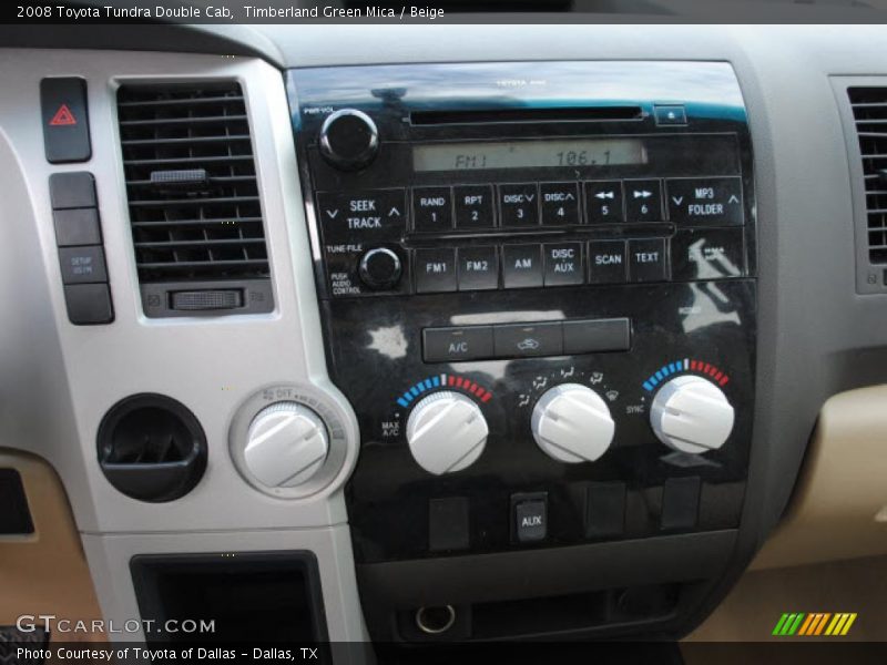 Timberland Green Mica / Beige 2008 Toyota Tundra Double Cab