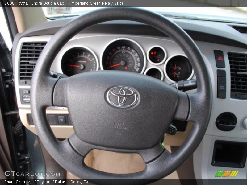 Timberland Green Mica / Beige 2008 Toyota Tundra Double Cab
