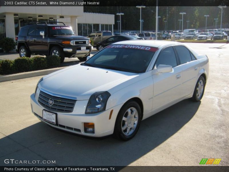 White Diamond / Light Neutral 2003 Cadillac CTS Sedan