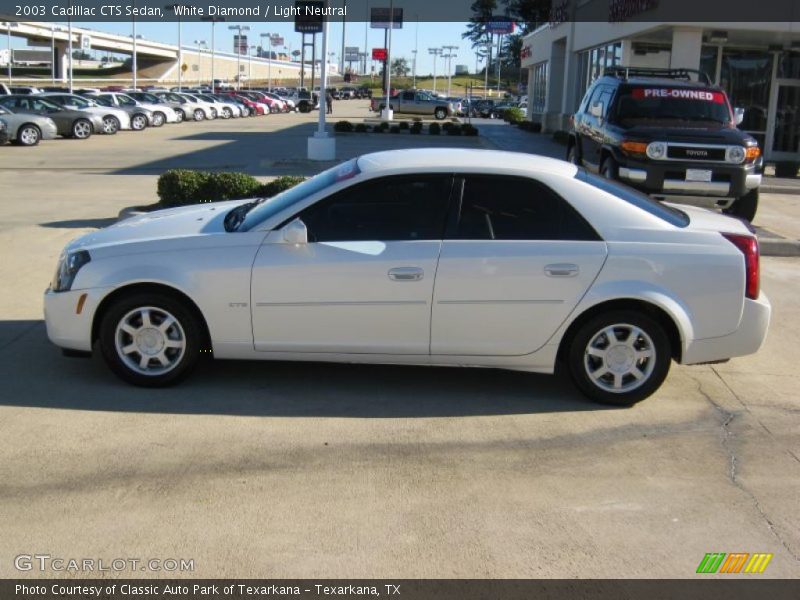 White Diamond / Light Neutral 2003 Cadillac CTS Sedan
