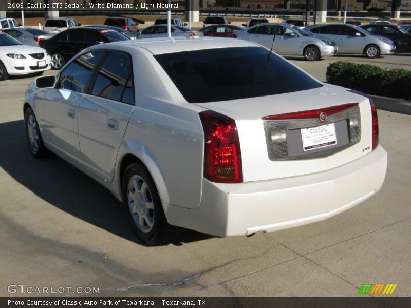 White Diamond / Light Neutral 2003 Cadillac CTS Sedan