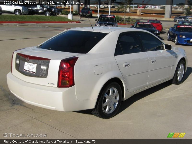 White Diamond / Light Neutral 2003 Cadillac CTS Sedan