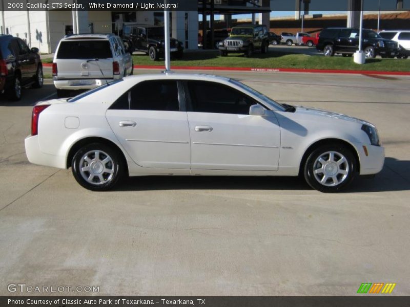 White Diamond / Light Neutral 2003 Cadillac CTS Sedan