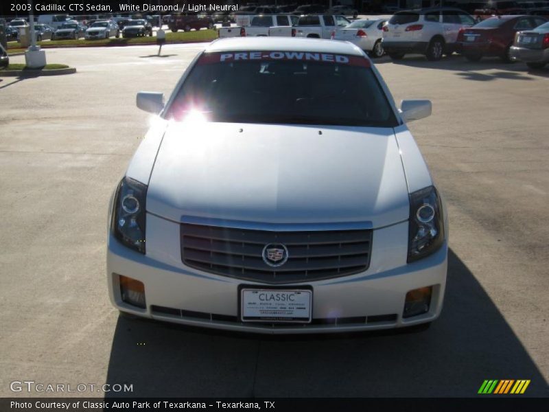 White Diamond / Light Neutral 2003 Cadillac CTS Sedan