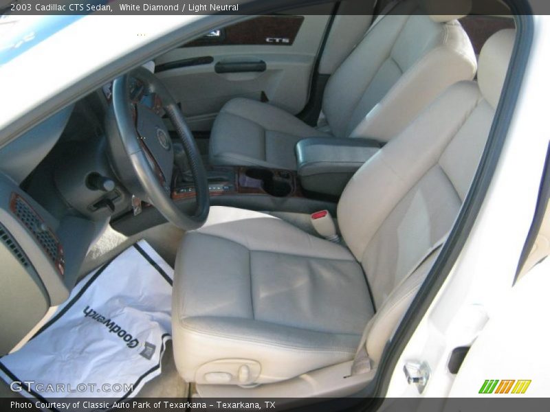 White Diamond / Light Neutral 2003 Cadillac CTS Sedan