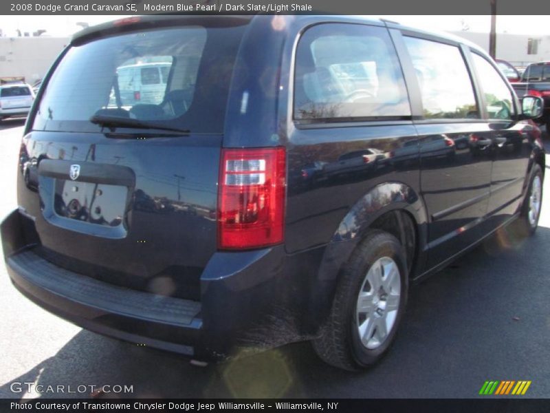 Modern Blue Pearl / Dark Slate/Light Shale 2008 Dodge Grand Caravan SE