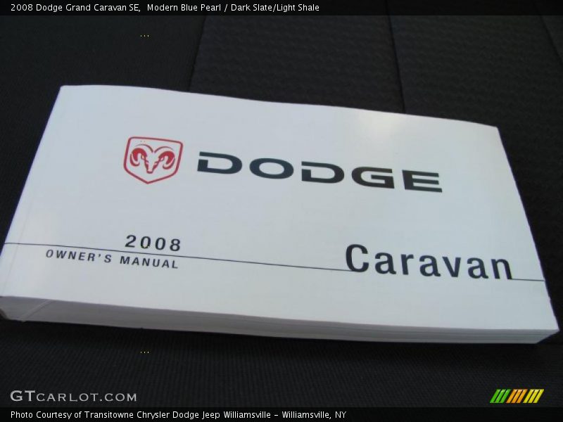Modern Blue Pearl / Dark Slate/Light Shale 2008 Dodge Grand Caravan SE