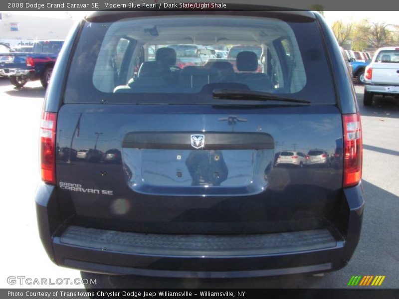 Modern Blue Pearl / Dark Slate/Light Shale 2008 Dodge Grand Caravan SE