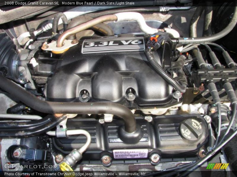 Modern Blue Pearl / Dark Slate/Light Shale 2008 Dodge Grand Caravan SE