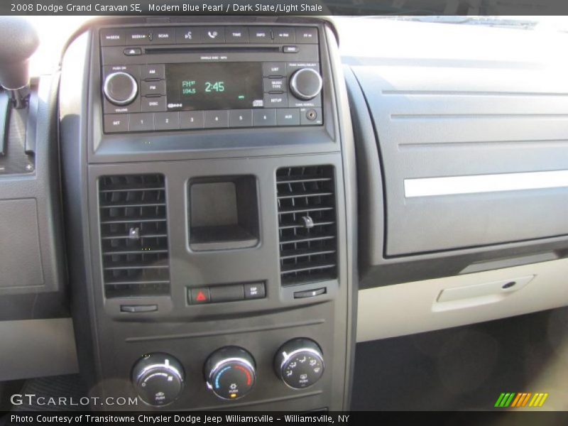Modern Blue Pearl / Dark Slate/Light Shale 2008 Dodge Grand Caravan SE