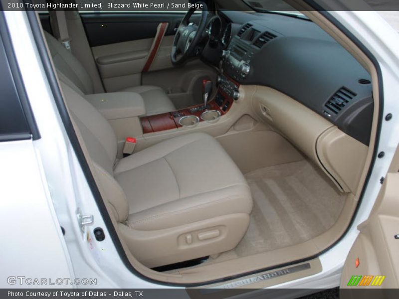  2010 Highlander Limited Sand Beige Interior