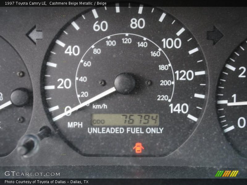 Cashmere Beige Metallic / Beige 1997 Toyota Camry LE
