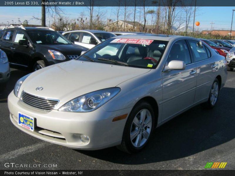 Alabaster Metallic / Black 2005 Lexus ES 330