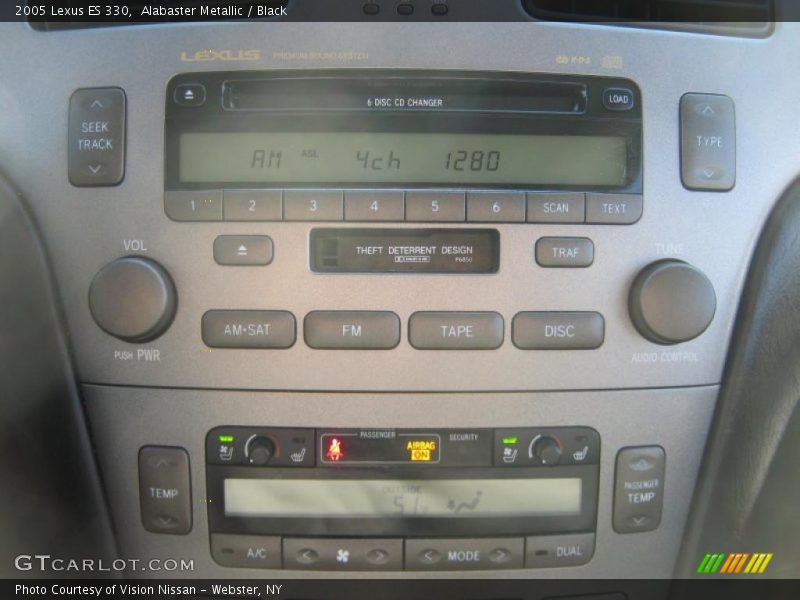 Alabaster Metallic / Black 2005 Lexus ES 330